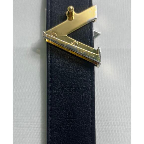 Louis Vuitton LV Twist Gold Silver 30MM Epi Leather Women’s Belt Size 32 - Picture 14 of 16